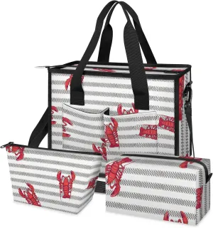 Women Fashion Tote Bag Wallet Shoulder Bags Set 3PCS Top Handle Satchel Purse Large Zippered Handbag Daily Use