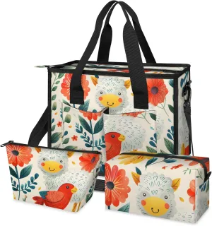 Women Fashion Tote Bag Wallet Shoulder Bags Set 3PCS Top Handle Satchel Purse Large Zippered Handbag