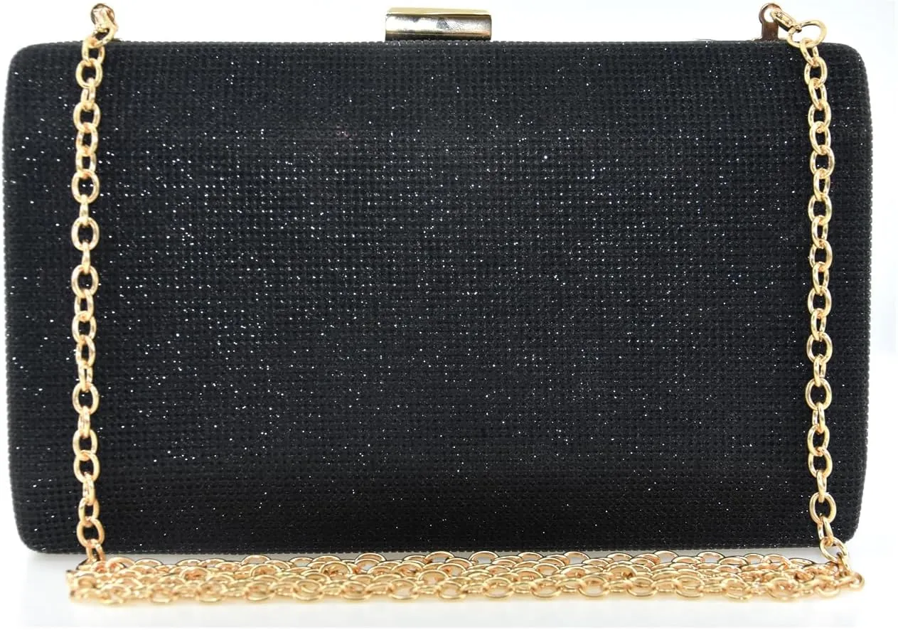 Women Glistening Iron Handbag Evening Clutch Bag Glitter Handbag Party Bag Formal Simple Fashion Clutches