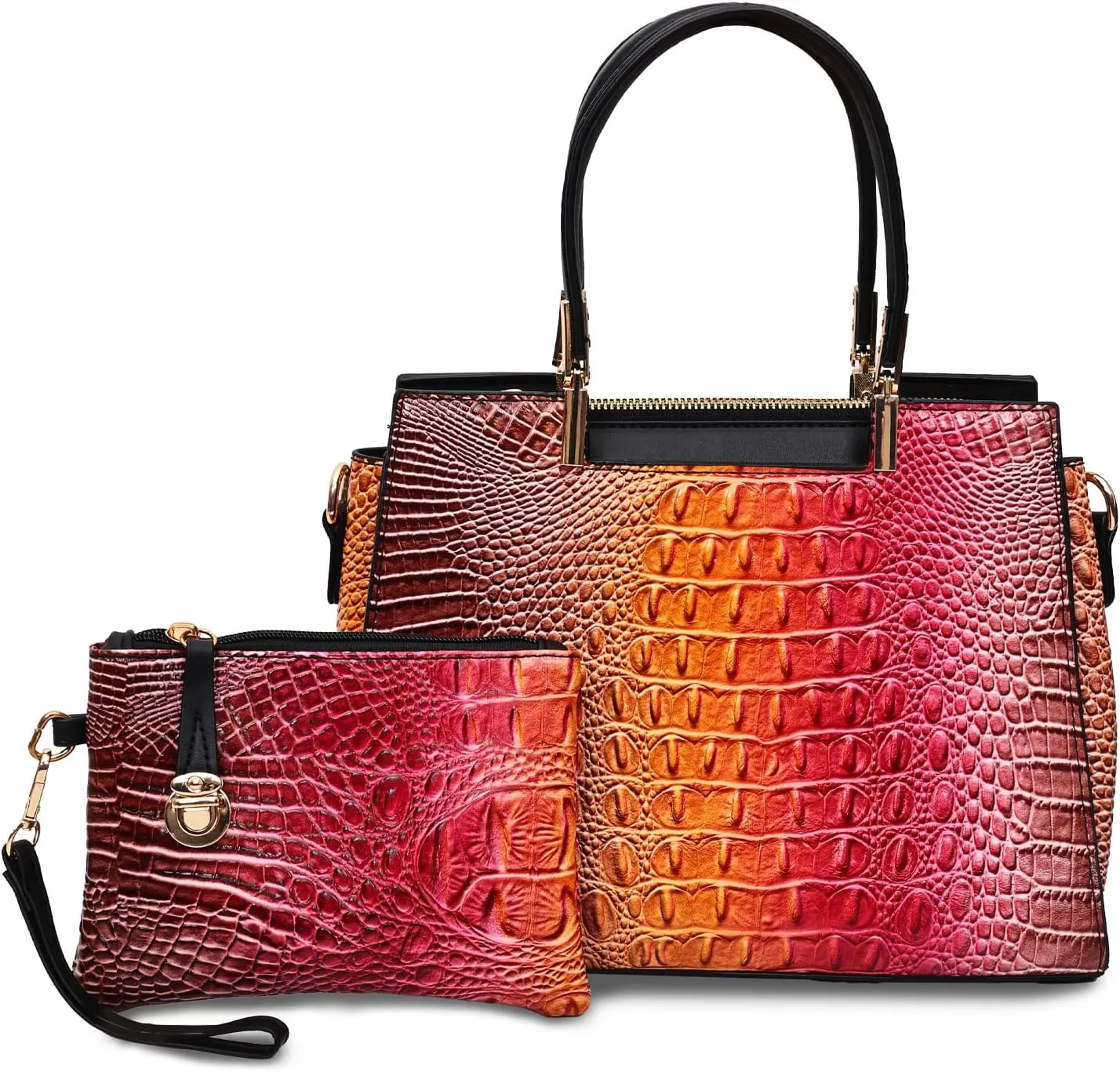 Women Purses And Handbag Wallet Tote Bag Shoulder Bag Top Handle Satchel Purse For Women Set 2pcs