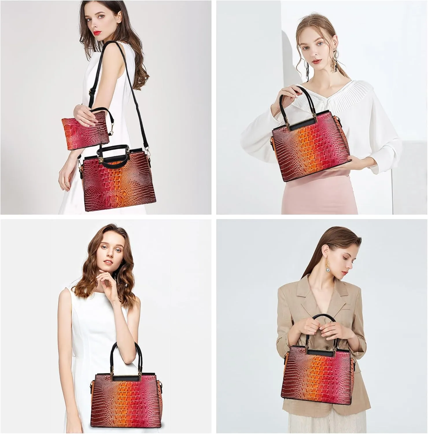 Women Purses And Handbag Wallet Tote Bag Shoulder Bag Top Handle Satchel Purse For Women Set 2pcs