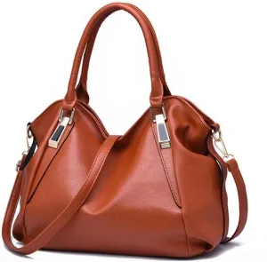 Women Soft Synthetic Patent Leather Handbag Large Capacity Female Tote Clutches Shoulder Messenger Crossbody Bag