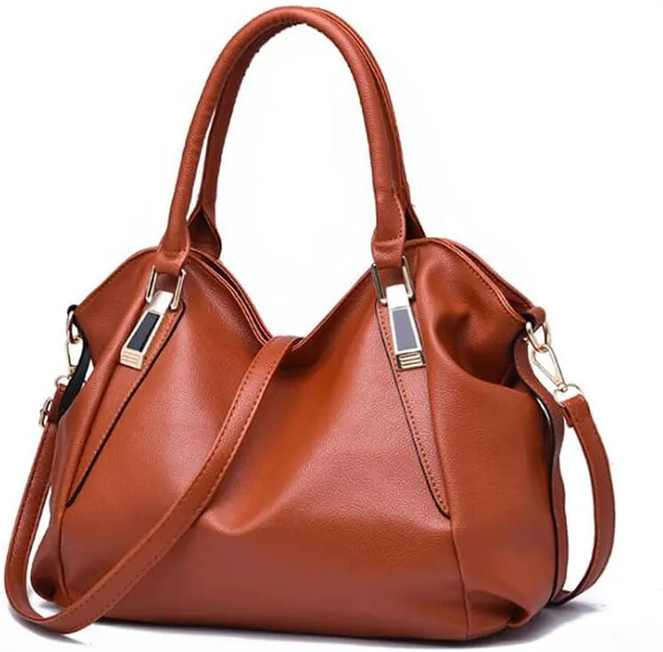 Women Soft Synthetic Patent Leather Handbag Large Capacity Female Tote Clutches Shoulder Messenger Crossbody Bag