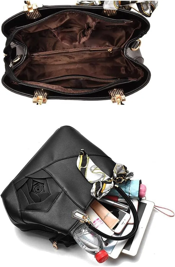Women Soft Synthetic PU Leather Simple Fashion Diagonal Tote Satchel Clutches Shoulder Crossbody Handbag