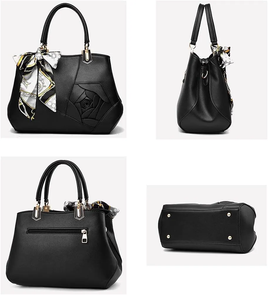 Women Soft Synthetic PU Leather Simple Fashion Diagonal Tote Satchel Clutches Shoulder Crossbody Handbag