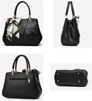 Women Soft Synthetic PU Leather Simple Fashion Diagonal Tote Satchel Clutches Shoulder Crossbody Handbag