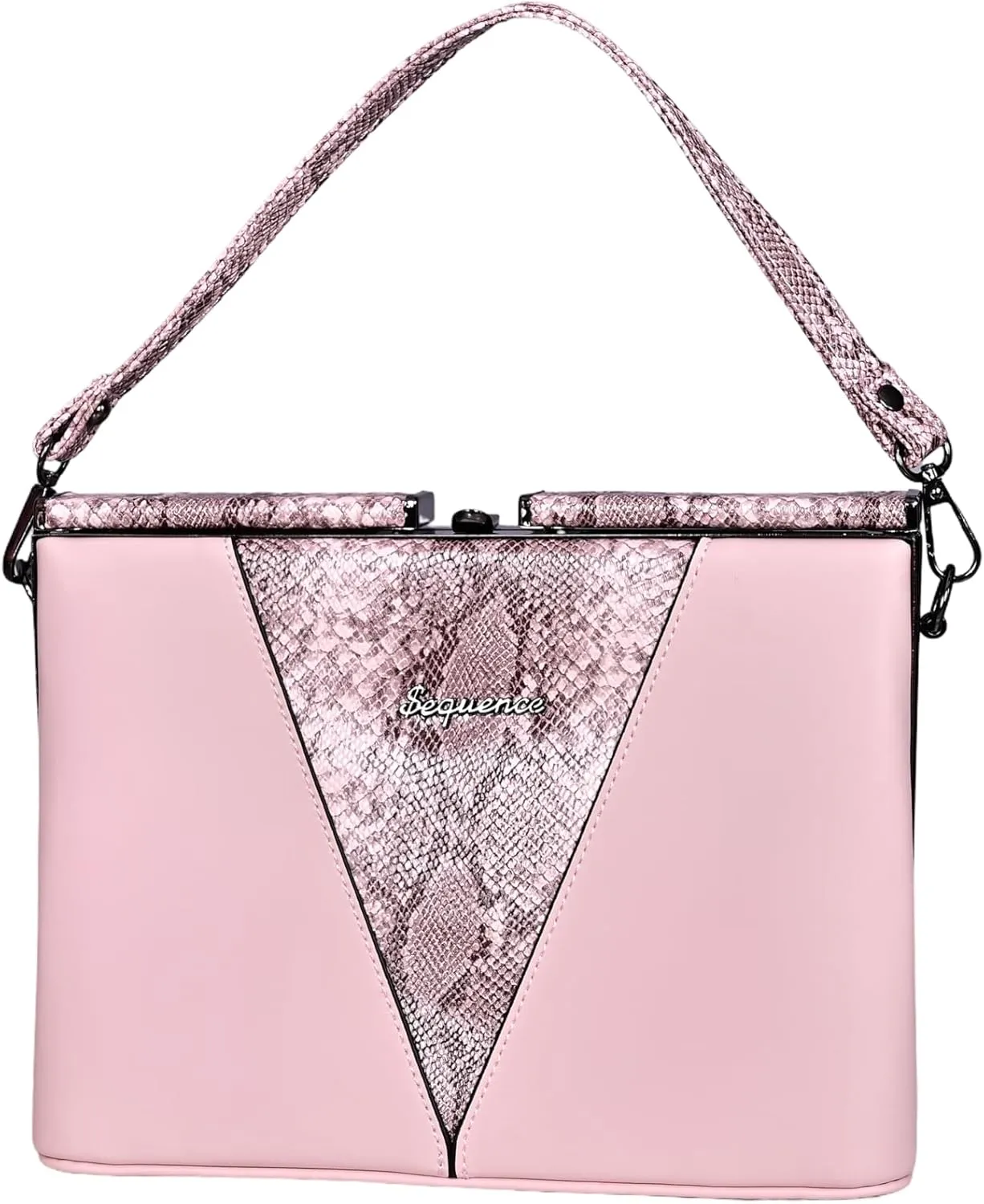 Women Vegan Leather handbags, Fashion Snake Printed crossbody Bags, Clutch Bags