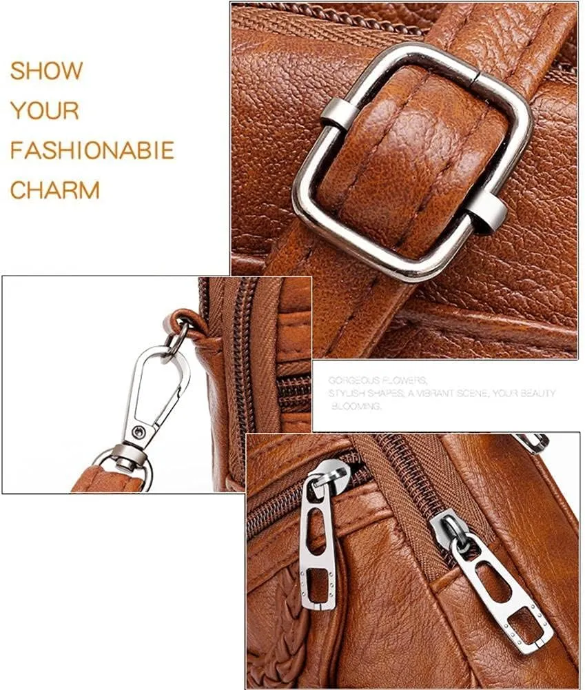 Women Vintage Crossbody Phone Bag Small Messenger Bag Mini Shoulder Bag Cash Handbag Wallet Cell Phone Purse
