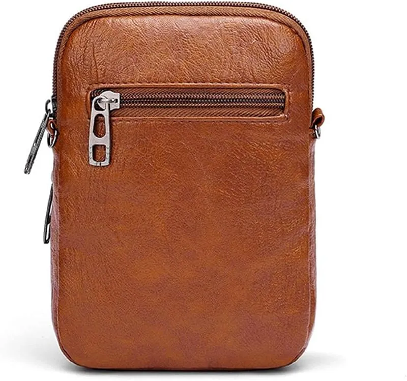 Women Vintage Crossbody Phone Bag Small Messenger Bag Mini Shoulder Bag Cash Handbag Wallet Cell Phone Purse