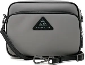 Womens Anti-Theft Water-Proof Travel Crossbody Bag with Slash-Resistant Faux Leather & Locking Clasps Strap