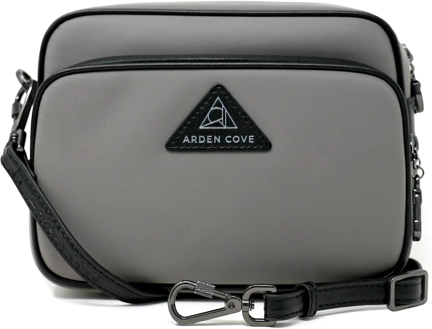 Womens Anti-Theft Water-Proof Travel Crossbody Bag with Slash-Resistant Faux Leather & Locking Clasps Strap