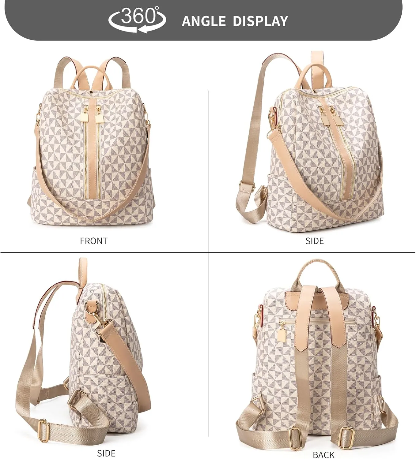 Womens Backpack Purse Leather Anti-theft Large Fashion Designer Travel Backpack Bag Men's Backpack Shoulder Bags
