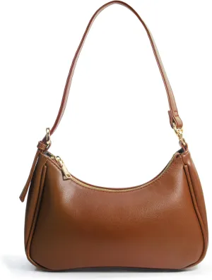Women's Crescent Shoulder Bag Vegan Leather Chain Cross body bag Convertible Handbag