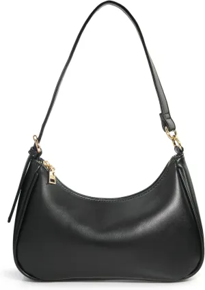 Women's Crescent Shoulder Bag Vegan Leather Chain Cross body bag Convertible Handbag