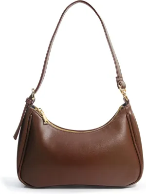 Women's Crescent Shoulder Bag Vegan Leather Chain Cross body bag Convertible Handbag