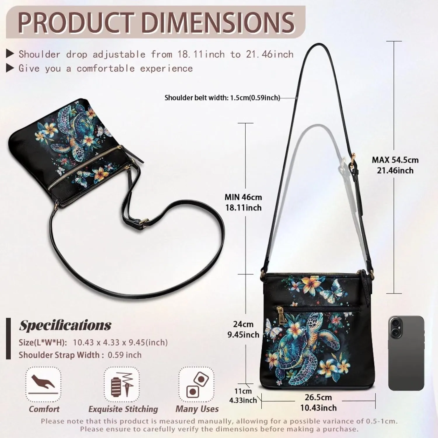 Women's Crossbody Bag Purse Shoulder Bag with Adjustable Strap,Trendy Leather Hobo Handbags Sling Bag Purse