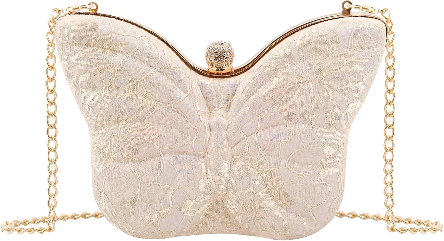 Womens Exquisite Butterfly Evening Bag Embroidery Floral Clutch Purse Party Wedding Prom Handbag Shoulder Bag