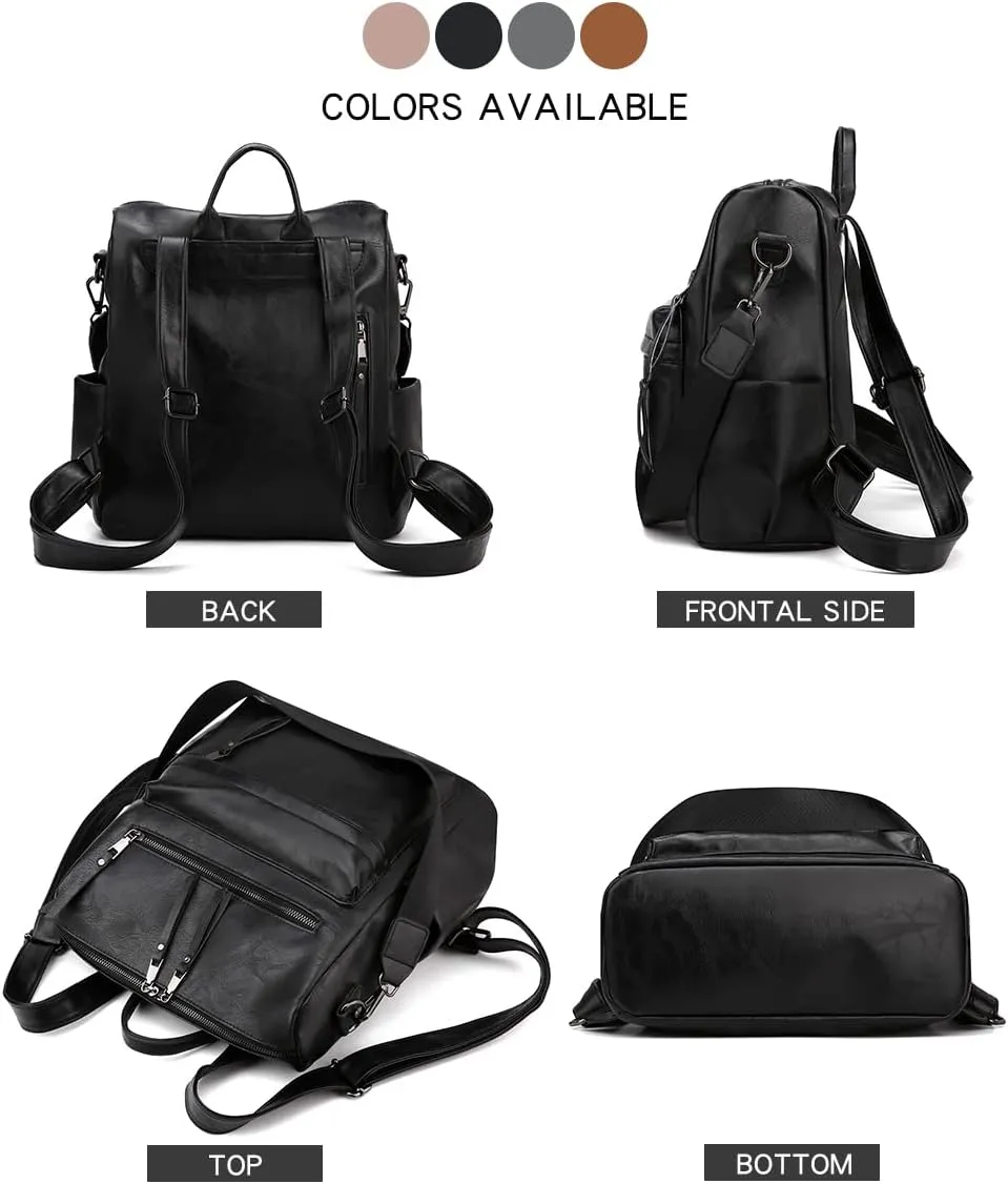 Women's Fashion Backpack Purse Multipurpose Design Convertible Satchel Handbags Shoulder Bag Travel bag