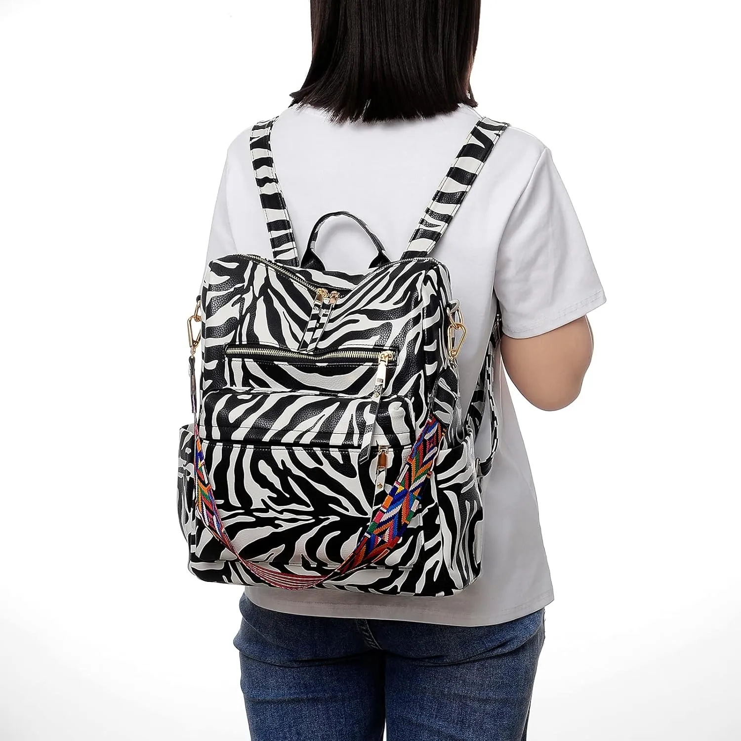 Women's Fashion Backpack Purse Multipurpose Design Convertible Satchel Handbags Shoulder Bag Travel bag