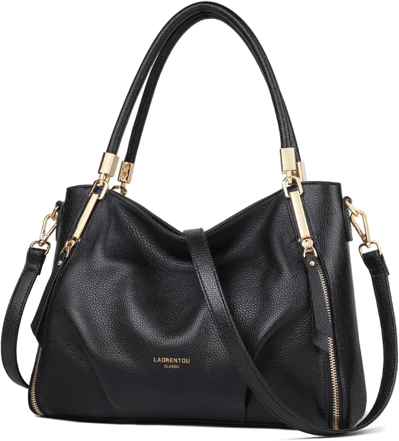 Women's Genuine Leather Tote Handbag, Top-handle Purse and Handbags for Women Satchel Large Shoulder Bag