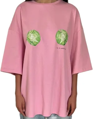 Womens Y2k Oversized T Shirt Crewneck Short Sleeve Loose Graphic Basic Tees Floral Fruit Print Preppy Baggy Top