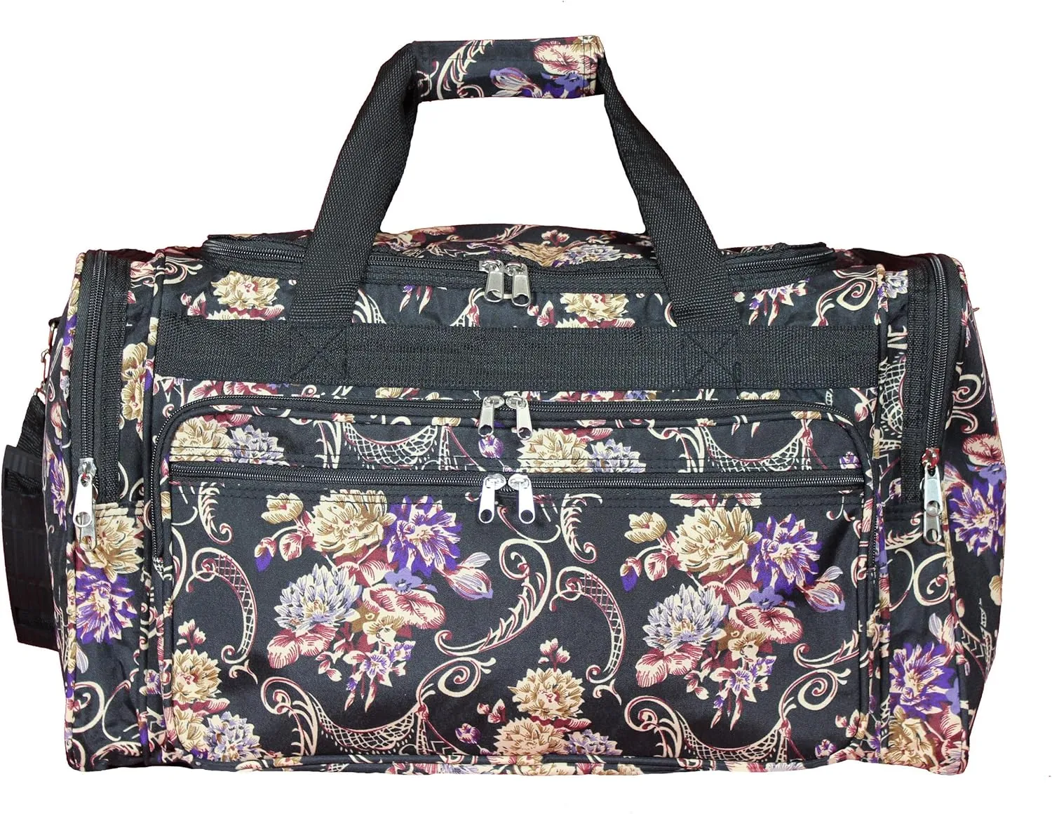 World Traveler Floral 22-inch Carry-on Duffle Bag with Adjustable Shoulder Strap
