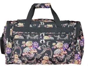 World Traveler Floral 22-inch Carry-on Duffle Bag with Adjustable Shoulder Strap