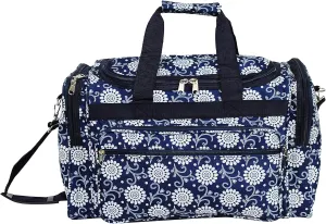 World Traveler Floral 22-inch Carry-on Duffle Bag with Adjustable Shoulder Strap