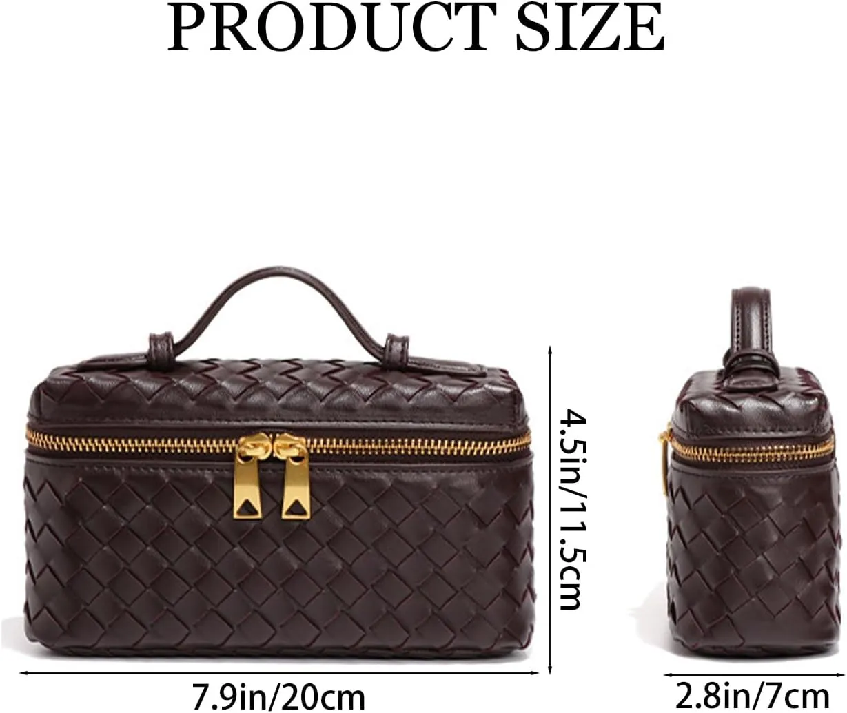 Woven Tote 2025 | Artisanal PU Leather Top-Handle Bag with Convertible Straps & Vintage Latticework