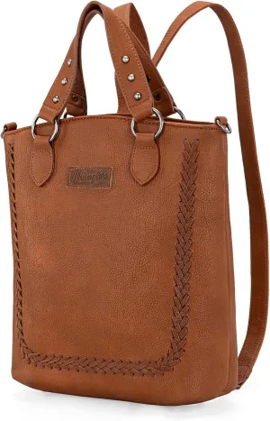 Wrangler Convertible Backpack Purse for Women Vintage Tote Bag Multifunction Shoulder Bag