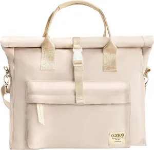 Wxnow Women Messenger Backpack Convertible Tote Bag Laptop Backpack for 15.6" (Rose Gold)