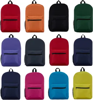 Yacht & Smith 12 Pack Backpack, Bulk 17 inch Lightweight Outdoor Travel Gym Corporate Events Bag