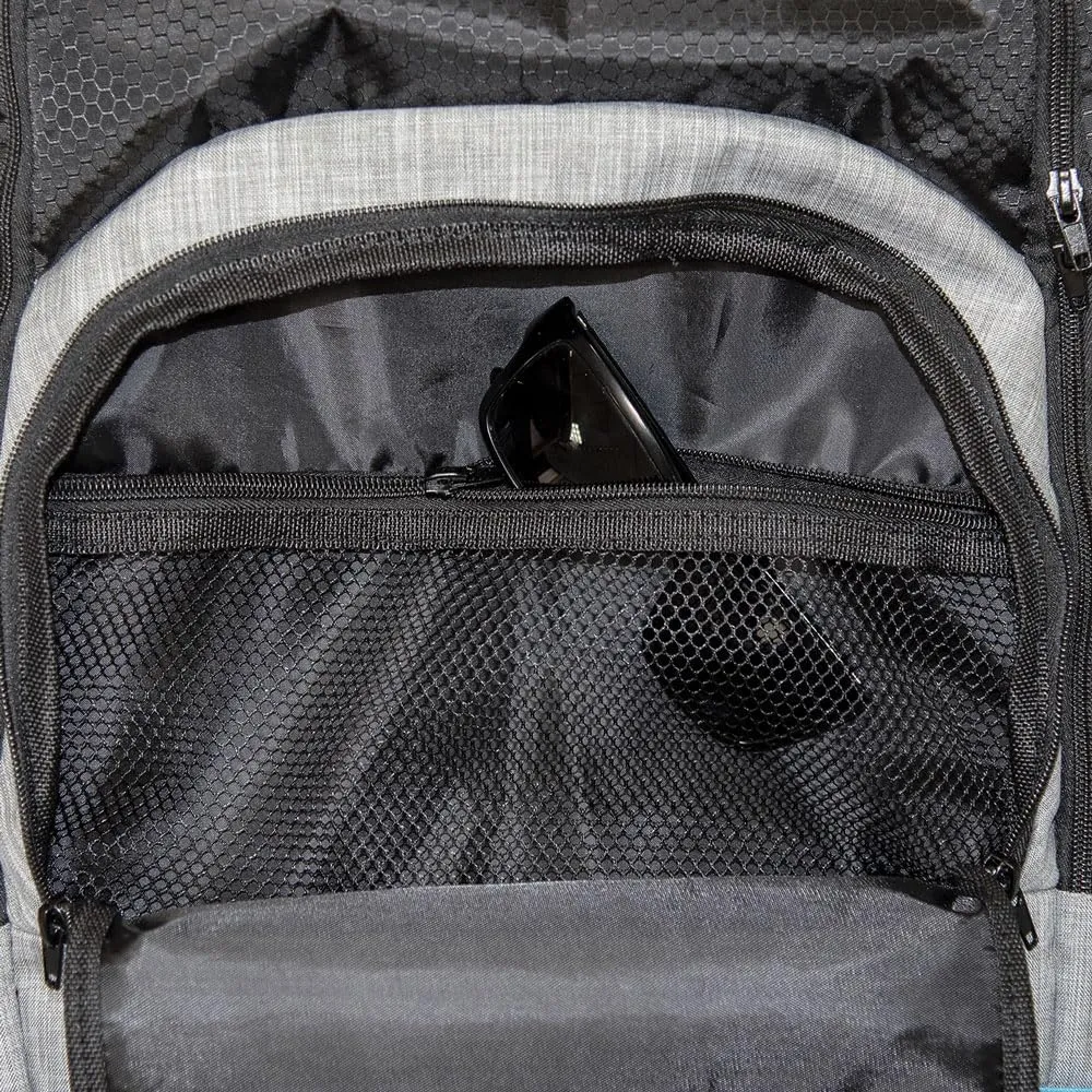 YAMAHA Standard Backpack Motorcycle Powersports Track Riding Back Pack Officially Licensed - Grey/Black, 15l