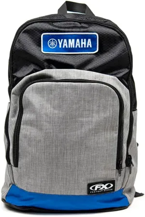 YAMAHA Standard Backpack Motorcycle Powersports Track Riding Back Pack Officially Licensed - Grey/Black, 15l