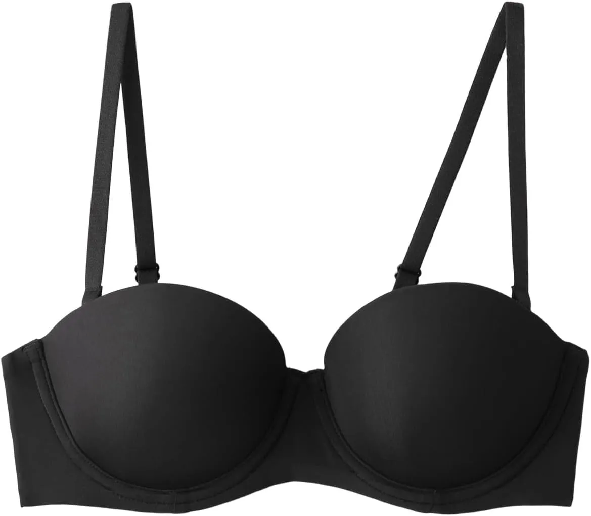 Yoga Bra Women Fit Underwire Demi T Shirt Convertible Bras for Padded Tops Pack