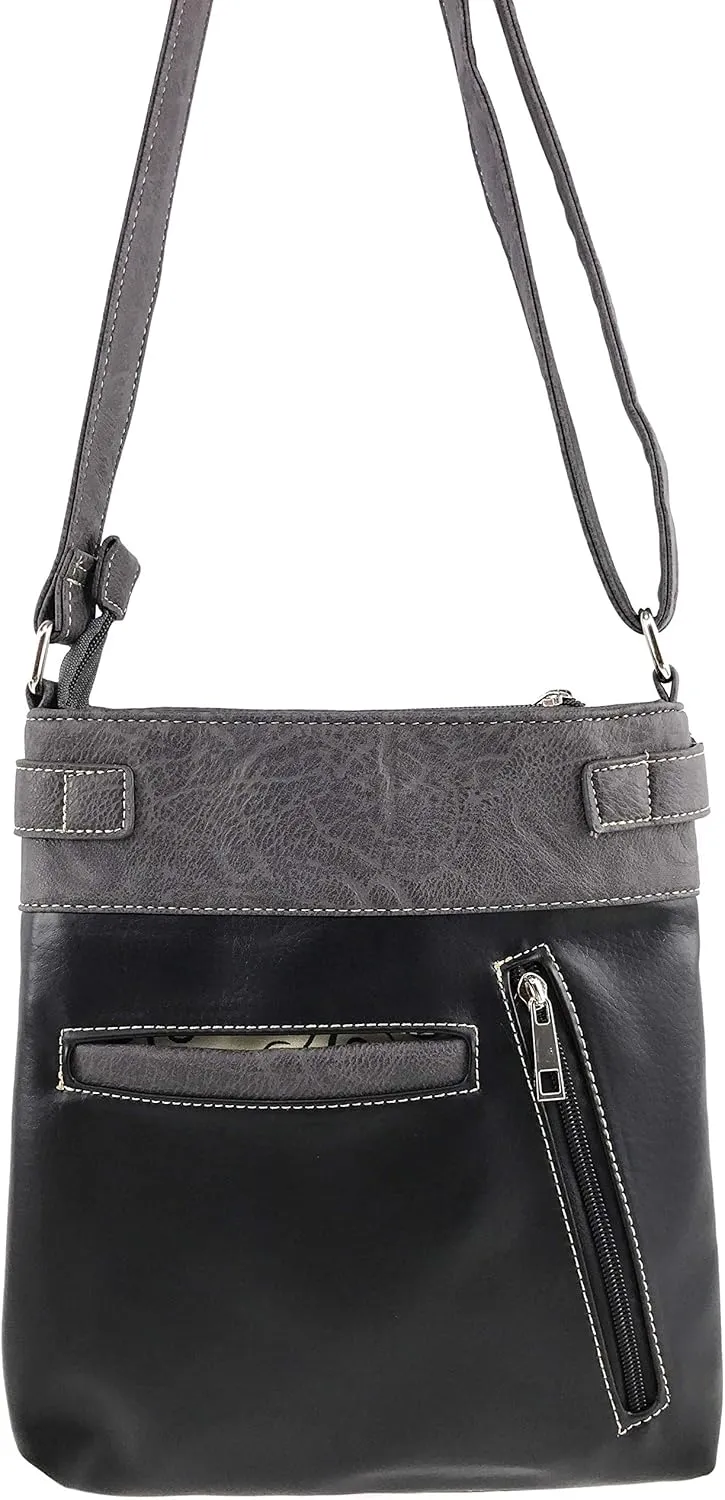 Zelris Western Turquoise Stone Concho Women Conceal Carry Crossbody Messenger