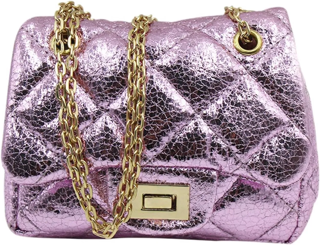 ZGMYC Little Girls Toddlers Crossbody Purse Leopard Pattern Shoulder Bag Handbag with Chain Strap
