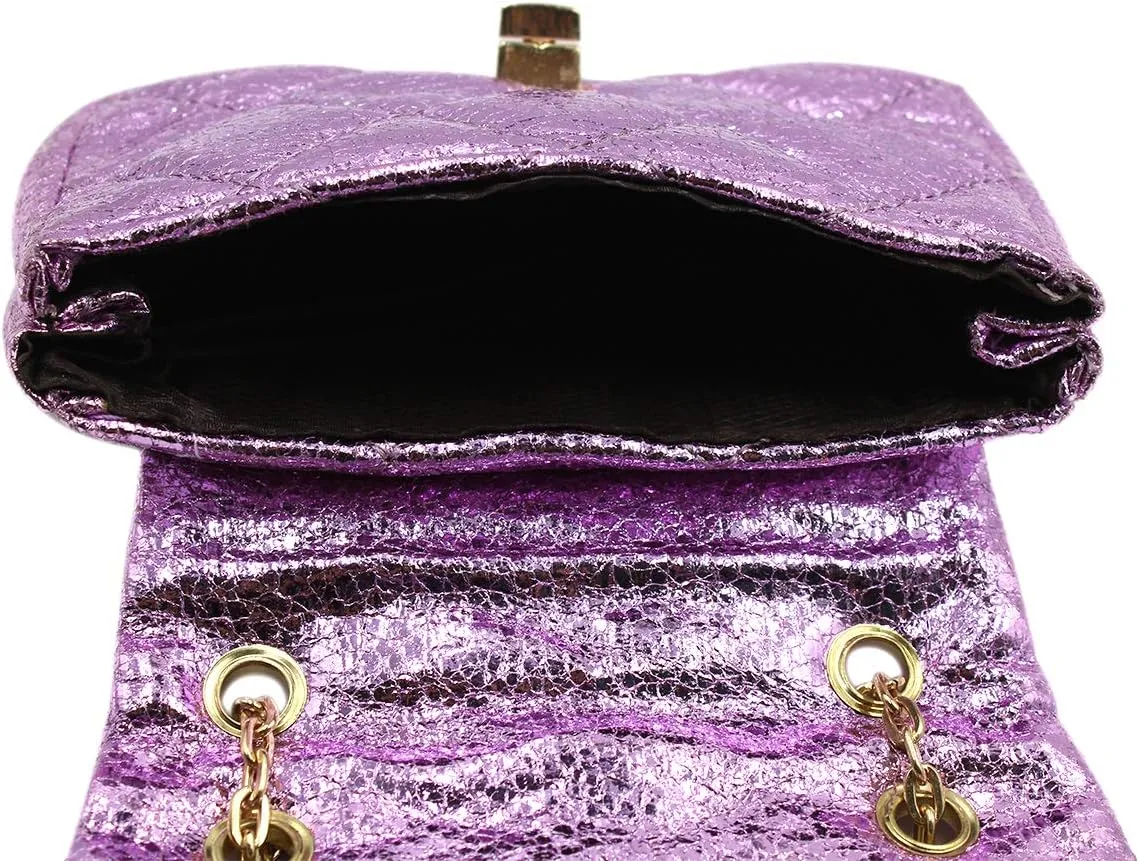 ZGMYC Little Girls Toddlers Crossbody Purse Leopard Pattern Shoulder Bag Handbag with Chain Strap